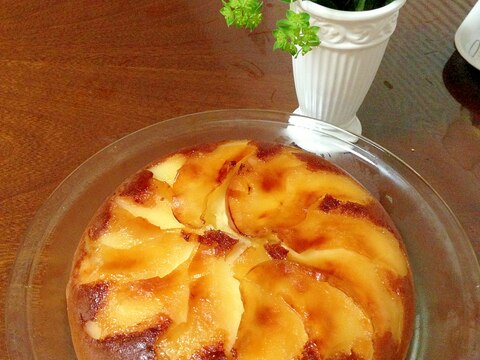 ホケミで簡単❤炊飯器で❤キレイな林檎ケーキ